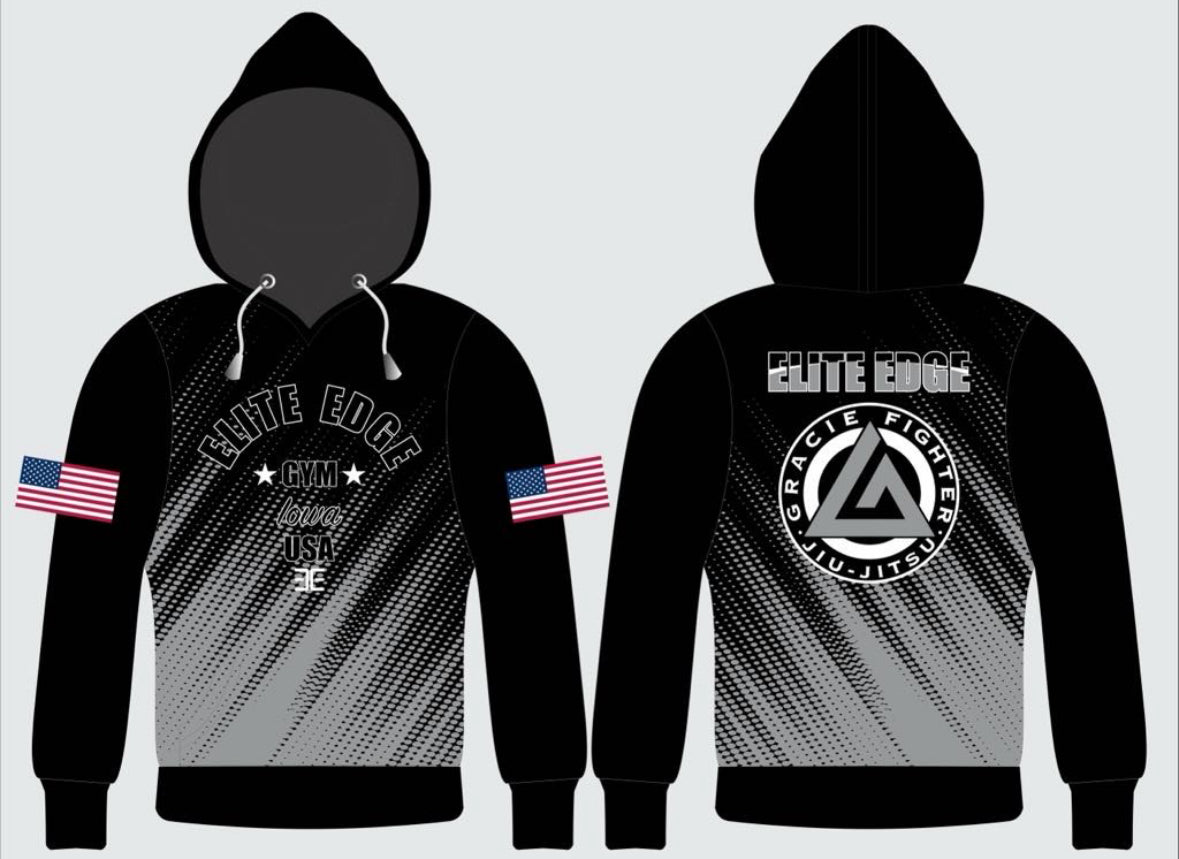 Fade to Black – Elite Edge Gracie Fighter Hoodie